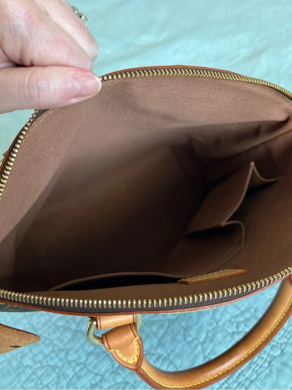 Louis Vuitton Lock It Vertical Monogram Handbag and LV amfar envelope